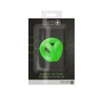 Anello per cazzo OUCH con cinghia a sfera che brilla al buio