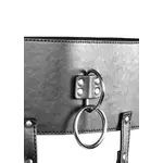 ¡AY! Cinturón BDSM con soporte para vibrador - Negro