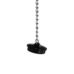 Bâillon à bouche ouverte avec bouchon - Noir