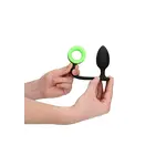 SHOTS Butt Plug with Cock Ring Glow in the Dark