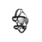 Kopfgeschirr mit Maske & Gagball Schwarz