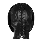 Bondage Maske mit Reißverschluss - Schwarz Bondage Maske mit Reißverschluss - Schwarz