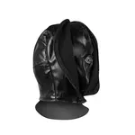 Masque de bondage avec fermeture éclair - Noir