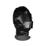 Blindfold Mask With Mouth Gag - Black