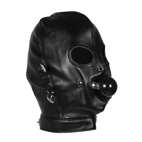 Masque pour les yeux avec bâillon - Noir