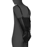 Harnais de bras noir avec fermeture éclair