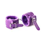 Manette imbottite Manette da letto con catena Viola