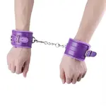 Manette imbottite Manette da letto con catena Viola