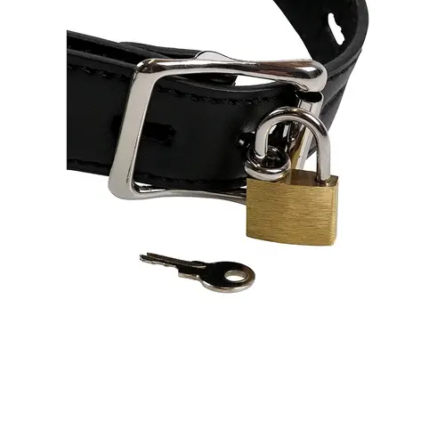 ¡AY! Mordaza Arnés para la cabeza con tapón - Negro