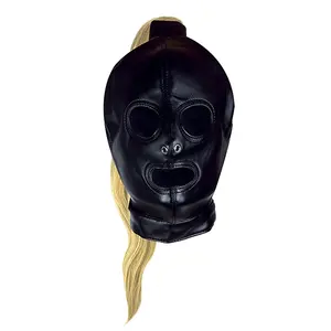 Mask with Ponytail Blonde Mask with Ponytail Blonde