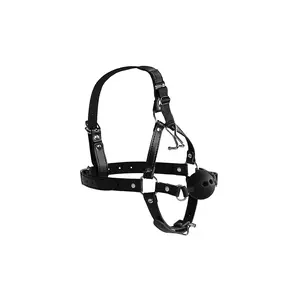 Head harness with Breathable Mouth Gag and Nose Hooks