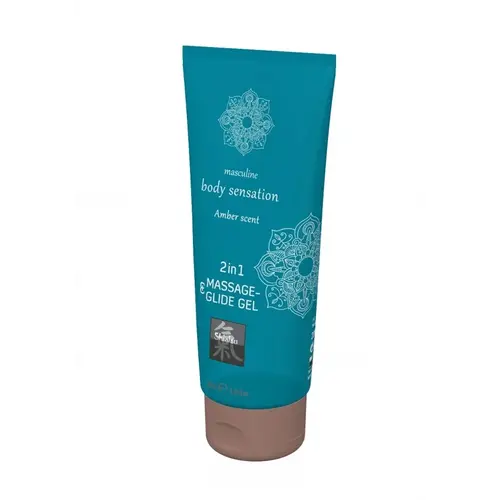 Gel 2 in 1 per massaggi e lubrificanti Ambra 200 ml