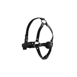 Head Harness With Ball Gag - Black