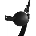 Harnais de tête avec bâillon - Noir