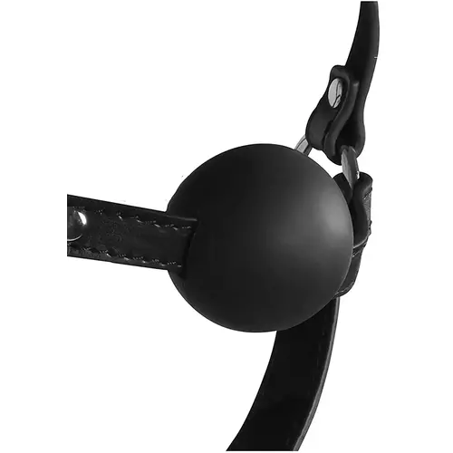 Harnais de tête avec bâillon - Noir