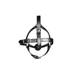 Harnais de tête avec bâillon - Noir