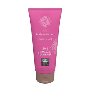 Massage and Lubricant Raspberry 200 ml