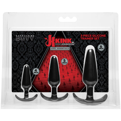 Anal Essentials - Set de entrenamiento de silicona de 3 piezas