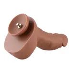 Dildo realistico KlicLok® e ventosa 23 CM Marrone