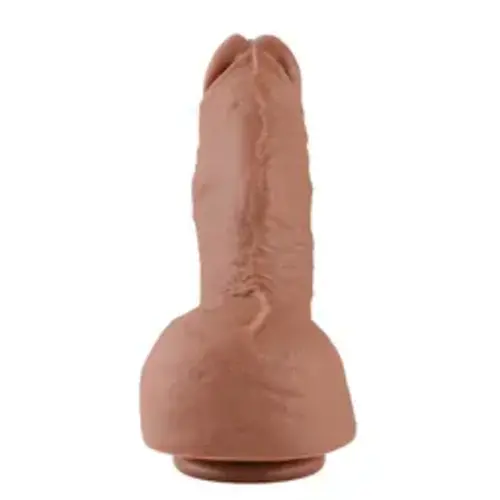 Dildo realistico KlicLok® e ventosa 23 CM Marrone