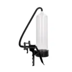 Pompe à pénis 23 cm avec poignée pistolet Transparente