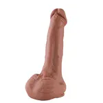 Gode XL réaliste KlicLok® et Ventouse 30 CM Café