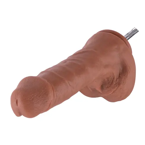 Realistic XL Dildo KlicLok® and Suction Cup 30 CM Coffee