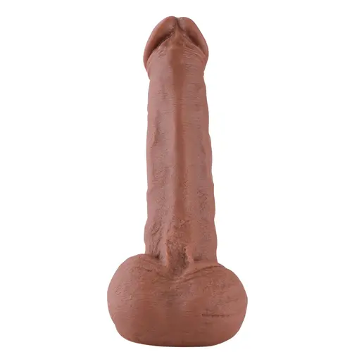 Gode XL réaliste KlicLok® et Ventouse 30 CM Café