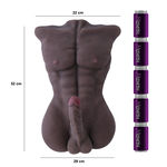 Corpo maschile con grande pene flessibile Bambola del sesso Anthony Sex Body