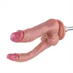 Doppelter KlicLok® und Saugnapf Dildo 19,5 cm