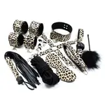 Kinky BDSM Bondage set 10-piece Panther print