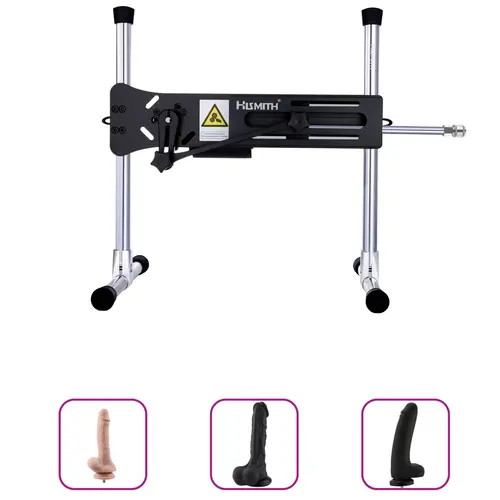 Pro 1 Sex Machine Bundle BBC 2 Grande Dildo Nero XL