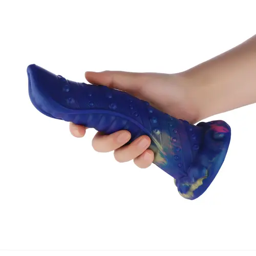 Fantasy Monster Dildo mit Saugnapf 21 cm Blaue Zunge - Copy