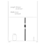 Mundknebel mit perforierter Kugel und Lederriemen Verstellbar Schwarz