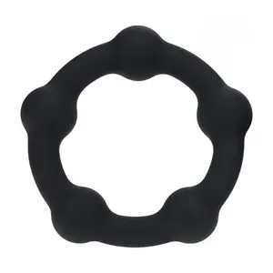 Anello per il cazzo in silicone con perline