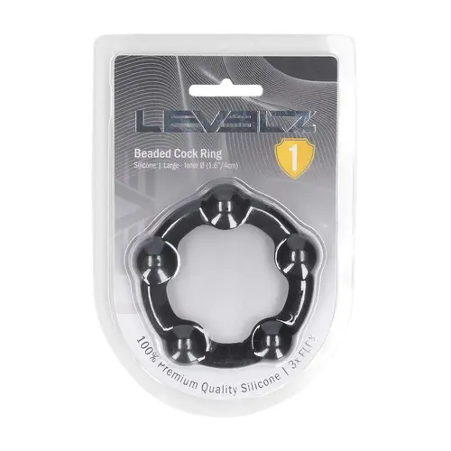 Anello per il pene in silicone con perline