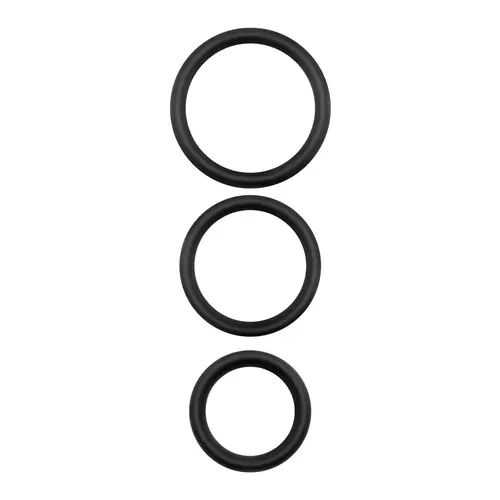 Set di 3 cockring in silicone