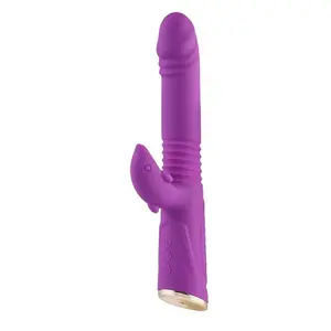 Dildo telescopico vibratore Ricky 280 RPM Licking Bumping Vibrante
