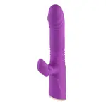 Dildo telescopico vibratore Ricky 280 RPM Licking Bumping Vibrante