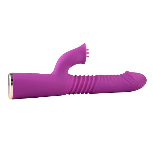 Teleskop Dildo Vibrator Schiebend Leckend Vibrierend