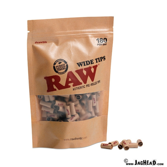 Raw RAW Voorgerolde Ongebleekte extra brede tipje