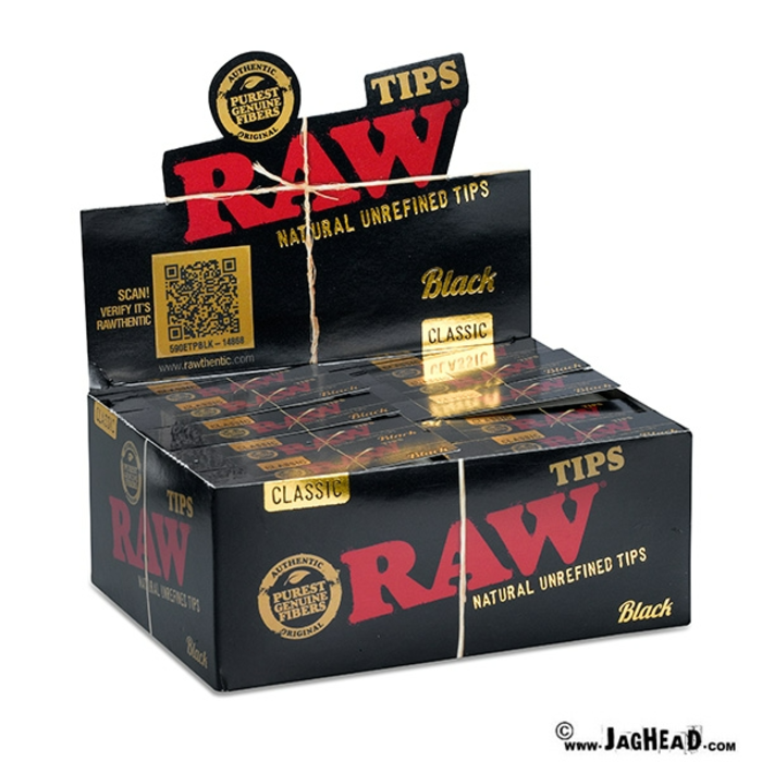 Raw Raw Black Filtertips