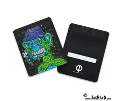 CRAVEPACKS Mylar hersluitbare gripzak Bored Monkey