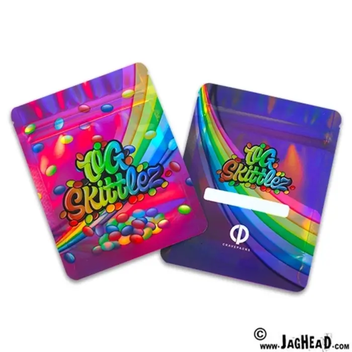 CRAVEPACKS Mylar hersluitbare gripzak Galactic OG Skittlez