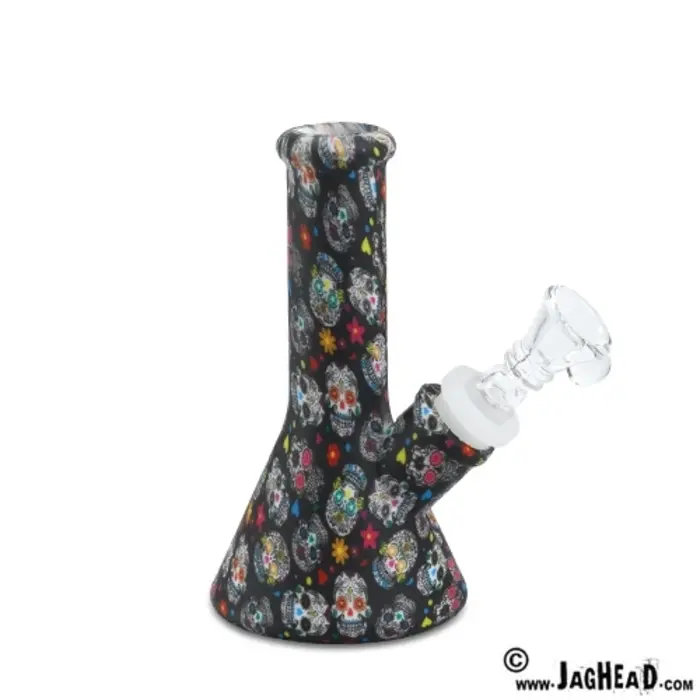 Sillicone Mini Bong Mexican Skulls