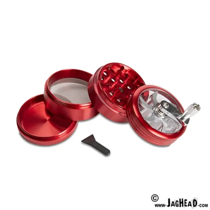 Aluminium Molen Grinder Rood