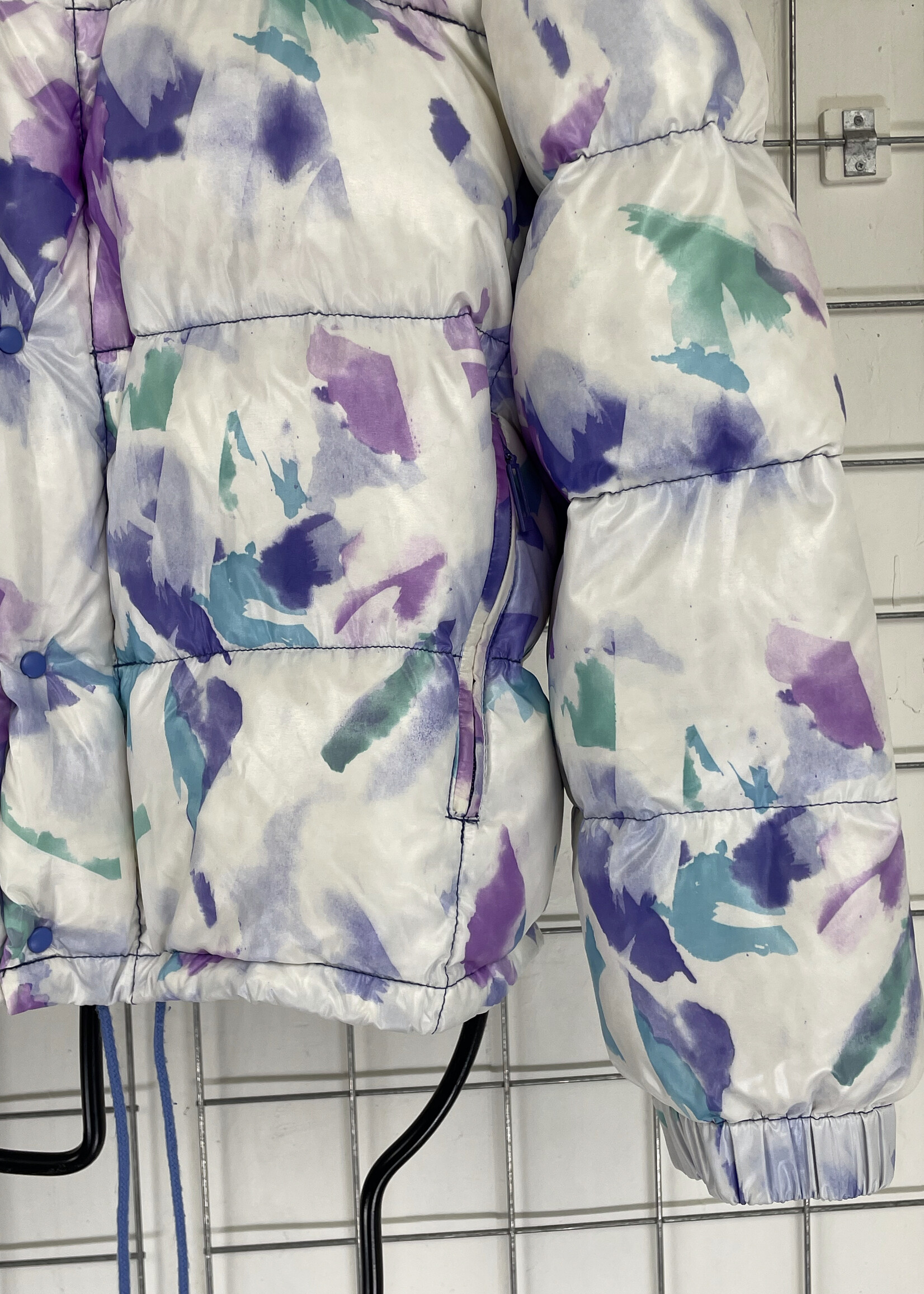 Moncler Moncler 80s white and purple puffer