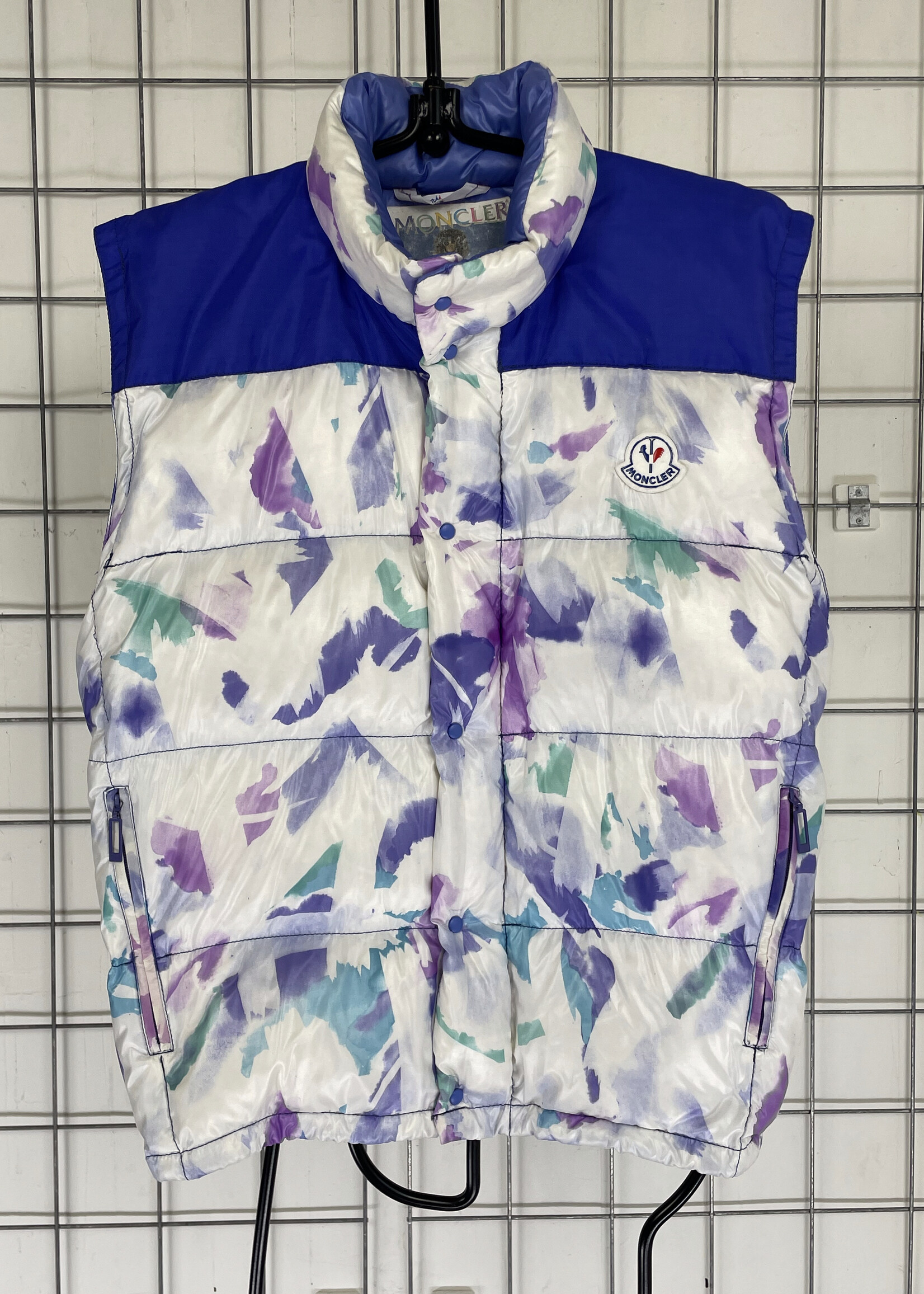 Moncler Moncler 80s white and purple puffer