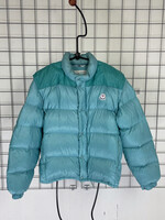 Moncler 80s turquoise puffer jacket
