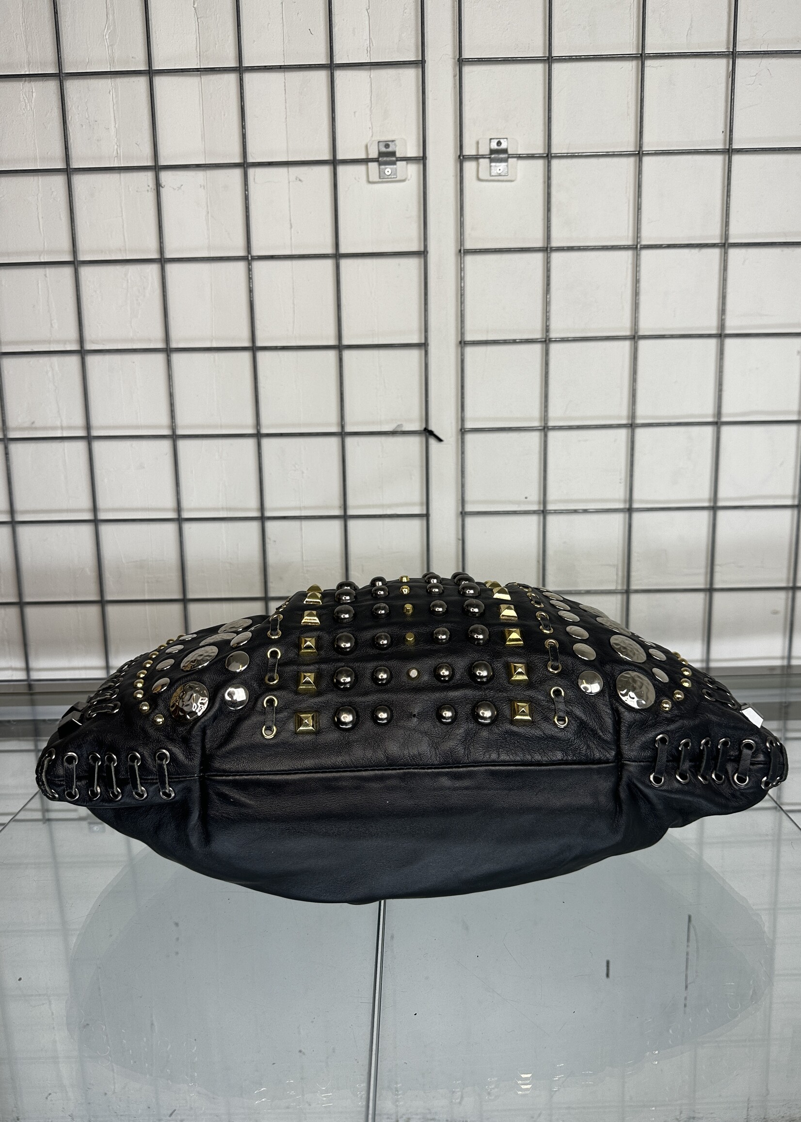 Miu Miu black leather studs bag